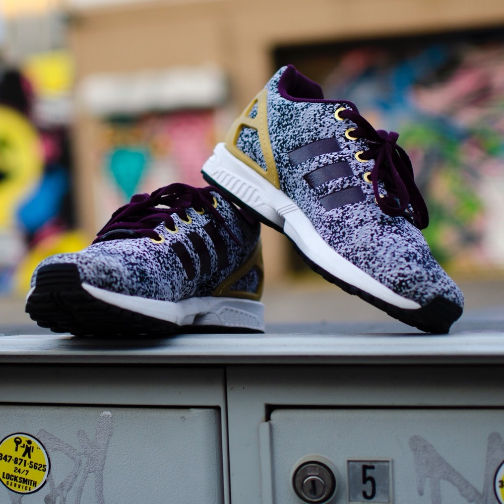 Grey and gold Adidas